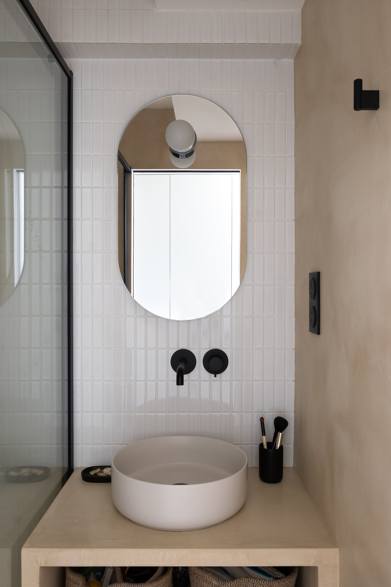 Baja Architecture Réalisation salle de bain chez I et J à Paris dans un appartement de 90 m2