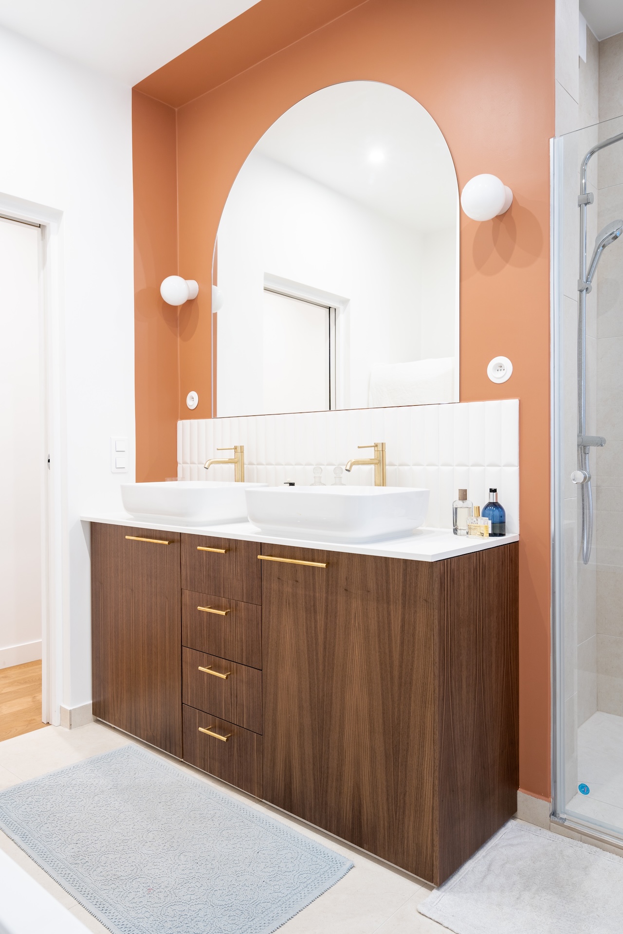 Baja Architecture Réalisation salle de bain chez M et JF à Paris dans un appartement de 110 m2