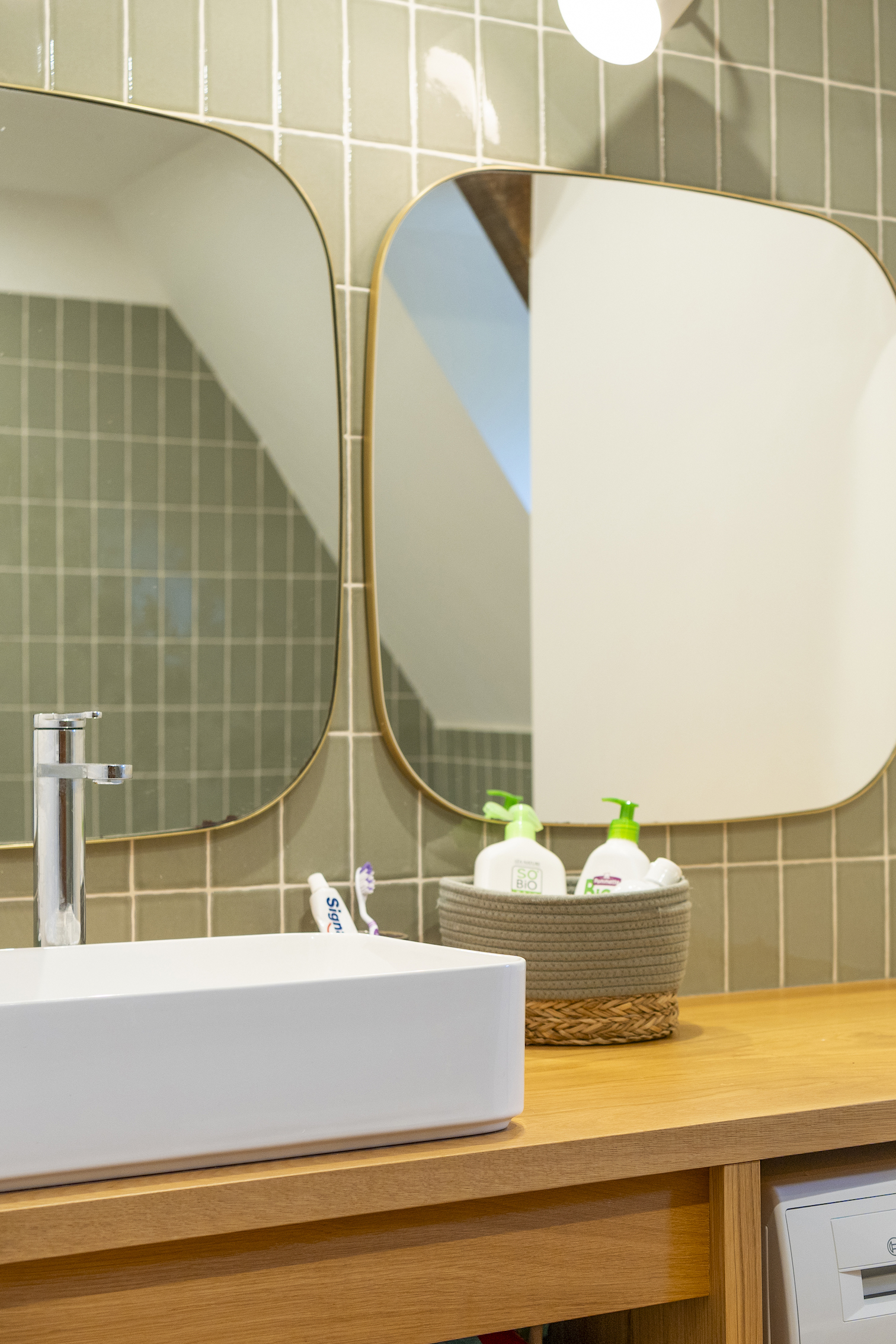 Baja Architecture Réalisation salle de bain chez P et P à Bonneville-la-Louvet dans une maison de 260 m2