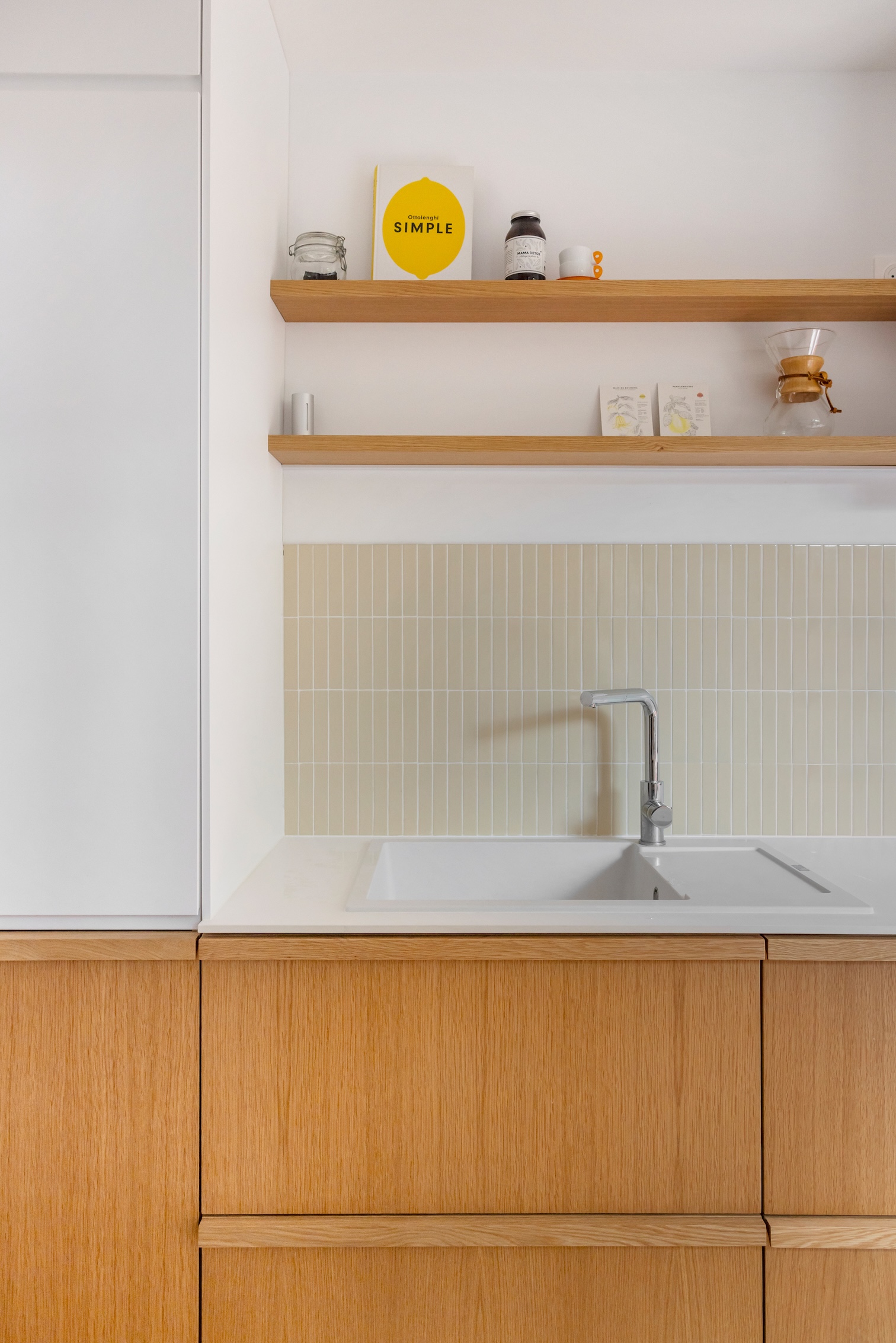 Baja Architecture Réalisation cuisine ouverte et crédence dans une maison de 150 m2