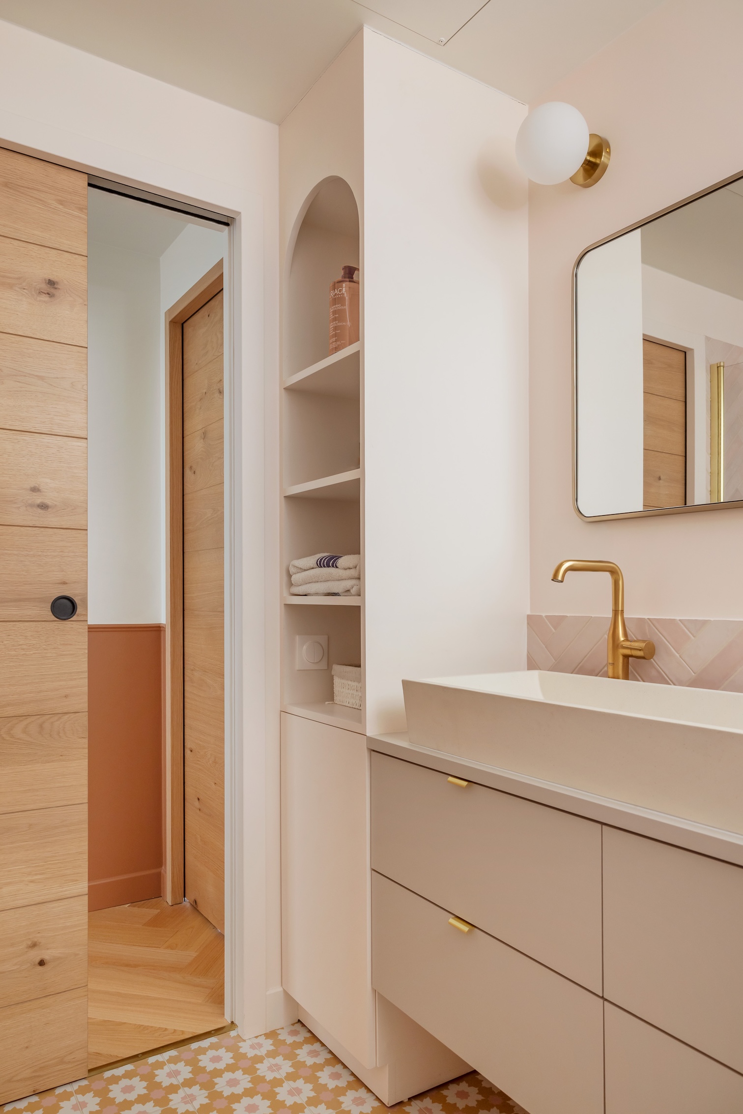 Baja Architecture Réalisation salle de bain dans un appartement de 110 m2